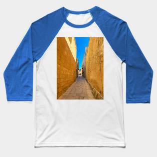 Mdina, Malta, Side Street Baseball T-Shirt